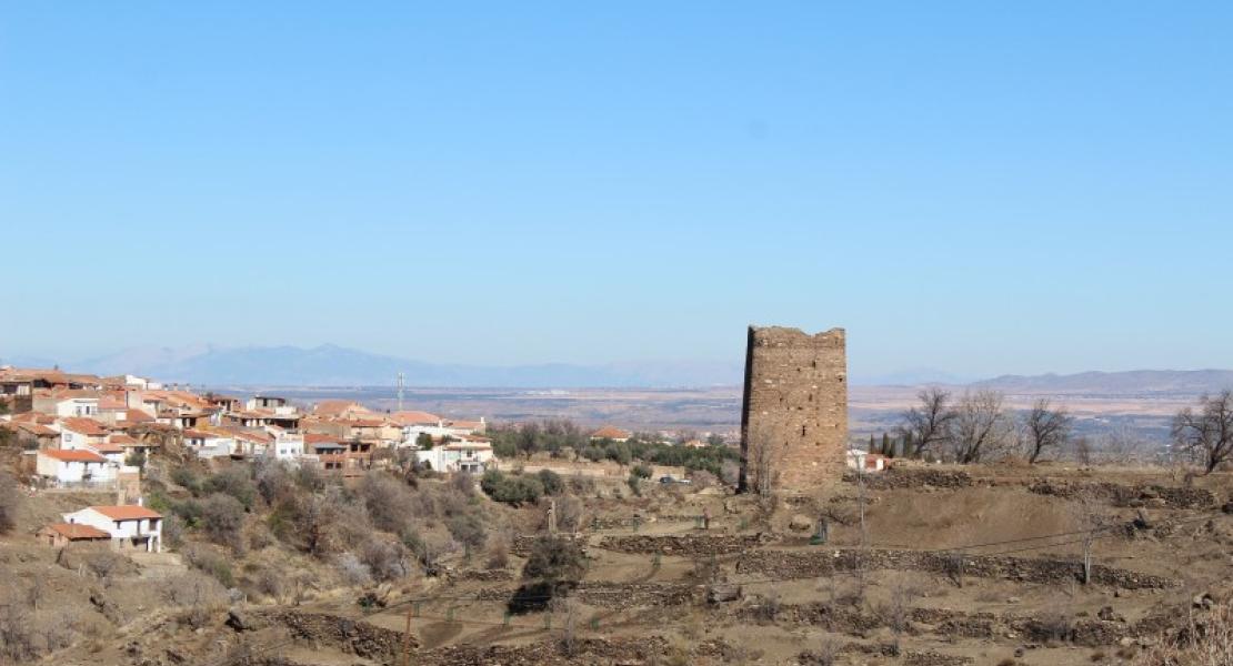 Barranco del Alcázar con torre vigía. Fotografía: Memolab-UGR