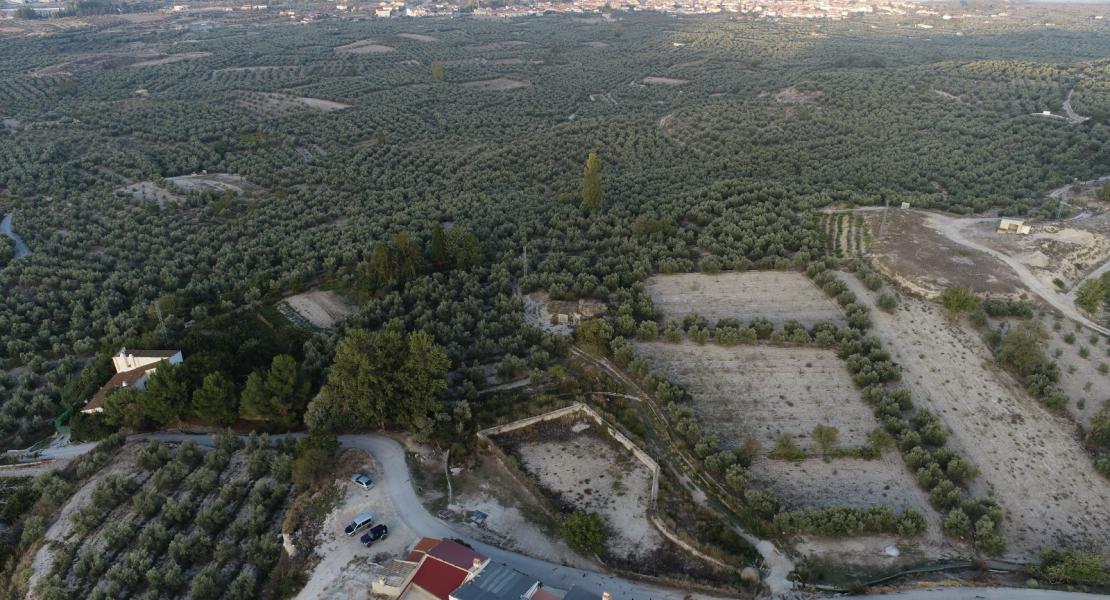 Vista aérea del sistema de regadío y su vega. Fotografía: Memolab-UGR