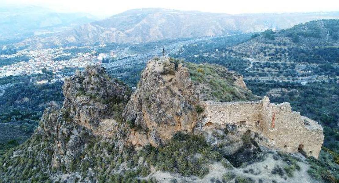 Vista aérea del castillo. Fotografía: IAPH
